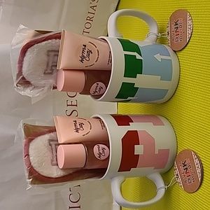 NEW LOWER PRICE! VICTORIA SECRETS PINK  💕WARM & COZY 💕MUG SET 👏🎁😊